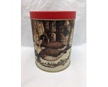 Vintage Winter Holiday Goose Tin 4&quot; X 6&quot; - £30.28 GBP