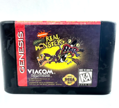 AAAHH!!! Real Monsters by Sega Genesis 1995 Nickelodeon Classic Viacom K-A (&quot;E&quot;) - £7.77 GBP