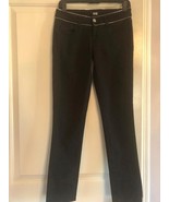 PAIGE Black Denim Skinny Jean Zipper Waist Detail SZ 24 Jimmy Jimmy Skinny - $1,012.95 MXN