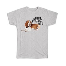 Basset Hound Newspaper : Gift T-Shirt Funny Glasses Dog Reading Best Dad - £14.38 GBP