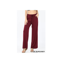 Women&#39;s Wide Leg Palazzo Pants   Casual Lounge Soft Stretch - Pockets - ... - £19.86 GBP