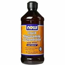 Now Liquid GLUC9.754OSAMINE And Chondroitin With Msm 16 Oz - £23.53 GBP