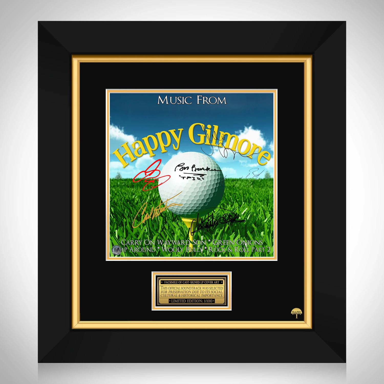 Happy Gilmore Movie Soundtrack LP Cover Limited Signature Edition Custom... - £194.33 GBP