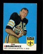 1969 Topps #36 Dan Abramowicz Vg (Rc) Saints *X105710 - £3.29 GBP