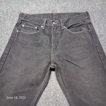 Levis 505 Jeans Men 31x32 Black Straight Leg Regular Fit Mid Rise Dark Wash - $15.23