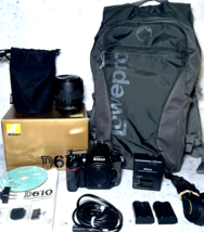 Nikon D610 Digital SLR Camera 18-105mm VR DX Lens Kit Complete in Box TESTED - £515.53 GBP