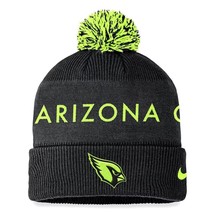 Arizona Cardinals Nike Volt Cuffed Knit Hat with Pom - Black Neon Brand New - £65.12 GBP