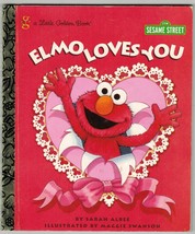 1997 Little Golden Book Sesame Street Elmo Loves You 1st Ed. Valentine Book - £10.26 GBP