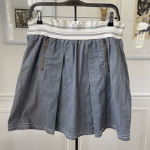 Anthropologie Tiny Grey Cotton Skater Skirt Pull On   M - $14.40