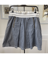 Anthropologie Tiny Grey Cotton Skater Skirt Pull On   M - $265.37 MXN