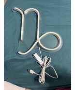 Capricorn Zodiac Sign Wall Art Neon Rope Light Astrology Glow - $14.85