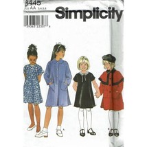 Simplicity Sewing Pattern 8445 Coat Dress Girls Size 3-6 - £7.16 GBP