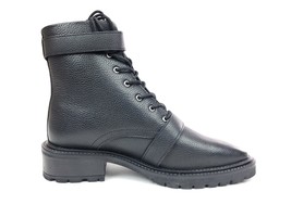 ASOS DESIGN Astrid leather chunky military boots in black UK 4 US 6 EU 37 - £39.92 GBP