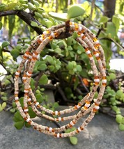 32 Inch Tulsi Tulasi Vaishnav Iskcon Mala Kanthi Pure Yoga Prayer Glass Beads Fs - £7.41 GBP