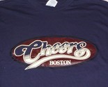Cheers Boston MA Blue Graphic T Shirt Mens Extra Large XL Short Sleeve C... - £7.95 GBP