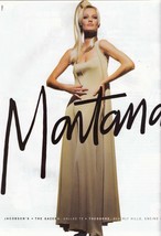 1993 Claude Montana Karen Mulder Tyen Photo Sexy Blonde Vintage Print Ad 1990s - £4.64 GBP