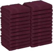 12 Utopia Towels Salon Towel Burgundy Gym Towel Hand Cotton Pack 16x27 i... - £28.63 GBP
