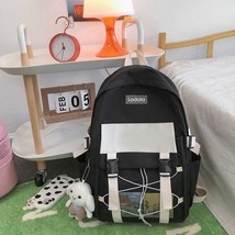 School Backpack Casual Women&#39;s Cute Students BackpaFor Girls Tote Korean Female  - £27.08 GBP