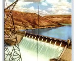 Grand Coulee Dam Washington WA UNP Chamber of Commerce Chrome Postcard S12 - £2.33 GBP