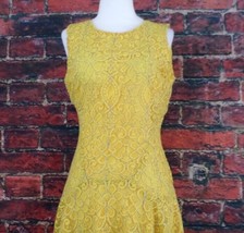 Tommy Hilfiger Women&#39;s A-Line Dress Size 2 Yellow - £15.64 GBP