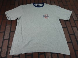 Tommy Hilfiger Beach Front Access Logo Sailing Gear XL Ringer T Shirt - $19.79