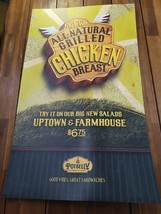Potbelly Sandwich Works 2000s Grilled Chicken Promotional Sign 22&quot; X 37&quot; - £700.87 GBP