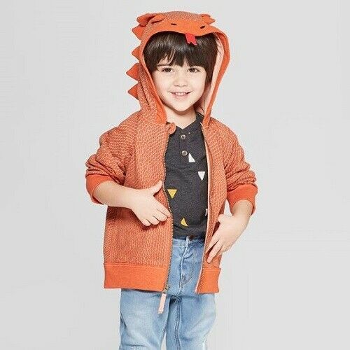 Genuine Kids® from Oshkosh Toddler Boys' Lizard Dress Up Hoodie Jacket  2T 3T  - £17.25 GBP