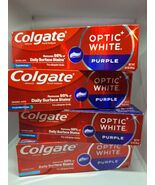 (4) Colgate Purple Optic White Purple Toothpastes 4.2 oz  EXP/27 - $22.11 CAD
