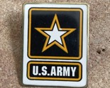 Vintage US Army Star Rectangle Lapel Pin Made In USA - £6.96 GBP