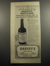 1951 Harvey's Bristol Milk Sherry Ad - An invitation to try - $18.49