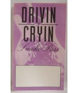 DRIVIN N CRYIN - VINTAGE ORIGINAL CLOTH CONCERT TOUR BACKSTAGE PASS - $13.59 CAD