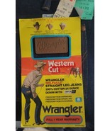 Vintage Wrangler 70/80s No Fault Western Cut  Dark Denim Jeans  36x32 - £23.50 GBP