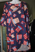 LuLaRoe Irma Americana Manche Courte XL Nwt - £12.71 GBP