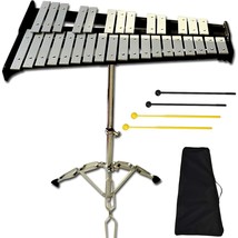 32 Note Glockenspiel Xylophone Percussion Kit With Height Adjustable Sta... - £150.73 GBP