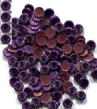 Medallion Designer Rhinestuds 5mm Hot Fix Purple Velvet 2 Gross 288 Pieces - £5.29 GBP