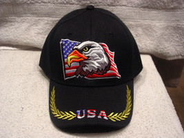 Eagle Usa American Flag Baseball Cap #2 ( Black ) - £9.08 GBP