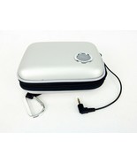 Speaker On The Go, Portable Sound, 3.5mm, Carabiner, Silver Tone, Sweda ... - $8.77