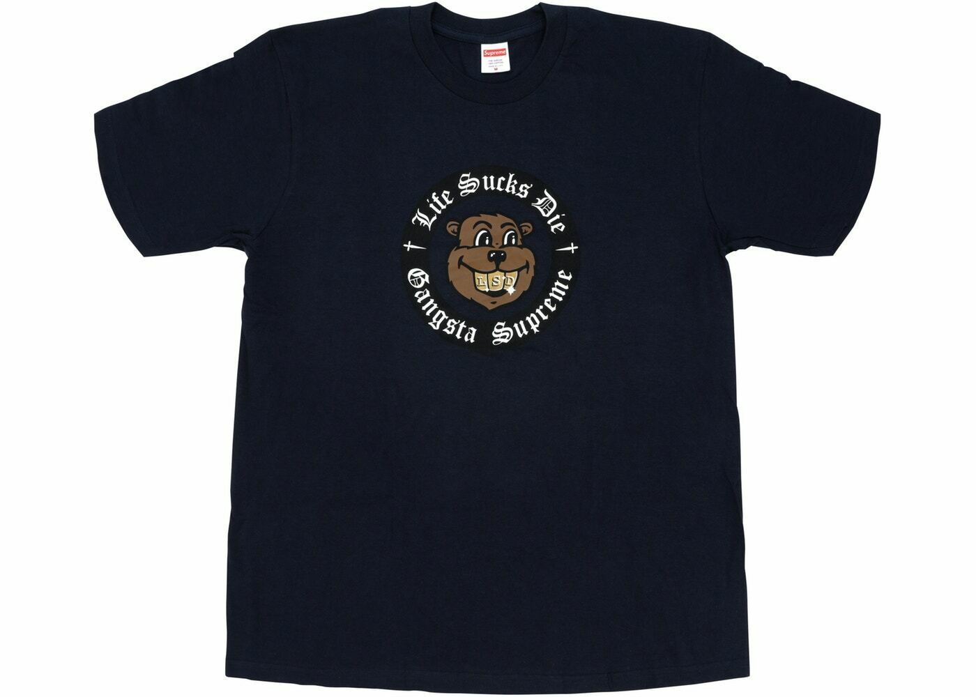 Primary image for DS Supreme Life Sucks Die Tee Navy - Size Small - In plastic - 100% Authentic!