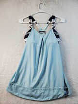 Lululemon Activewear Tank Top With Bra Womens Size 4 Blue Sleeveless V N... - $31.43