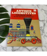 Dover Coloring Book Vintage Antique Locomotives Blank 1976 Tre Tryckare ... - $314.89 MXN