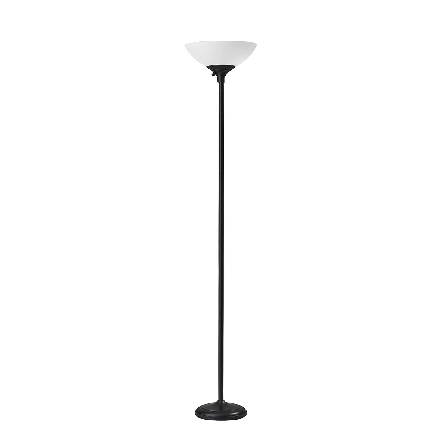 Adesso 7506-01 Glenn 300W Torchiere, 71 in., 2 x 150 W Incandescent/equiv. LED,