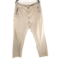 Carhartt Mens Pants Relaxed Fit Canvas Cotton Beige 38x36 - $19.24