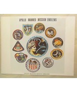 Vintage NASA Print Apollo Manned Mission Emblems 1973 - £11.03 GBP