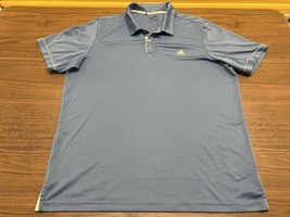 Adidas Men’s Blue Short-Sleeve Polo Shirt - XL - £11.76 GBP