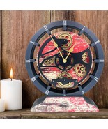 CANADA LINE DESK CLOCK ROUND (HYBRID WALL) 10 INCH RED LAVA - $79.99