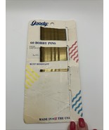 Vintage Goody Made In USA 1989 Bobby Pins 60 Pack Brown  #824/2 NEW Part... - $5.39 CAD