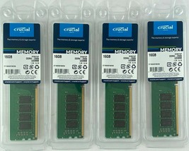 Crucial 64GB(16GBx4) PC4-21300(DDR4-2666) Memory 4x CT16G4DFD8266 Desktop Mem... - £152.91 GBP