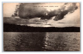 Sunset on Lake Auburn Maine ME UNP DB Postcard U3 - £3.07 GBP