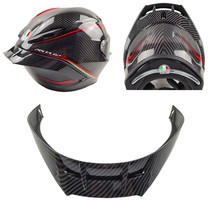 Carbon-Look Motorcycle Rear Trim Helmet Spoiler Case for Agv Pista Gpr C... - £27.16 GBP