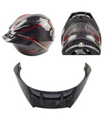 Carbon-Look Motorcycle Rear Trim Helmet Spoiler Case for Agv Pista Gpr C... - £26.63 GBP
